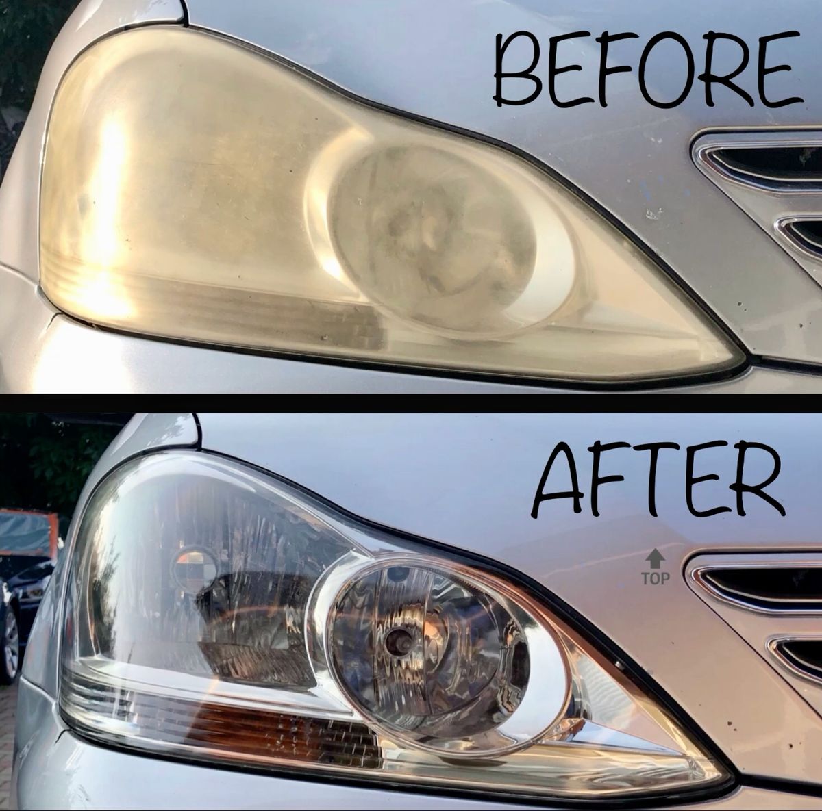 Before and After Headlight 1